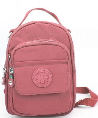 MARSEA Canvas Convertible Backpack Crossbody Bag NY2009 PINK